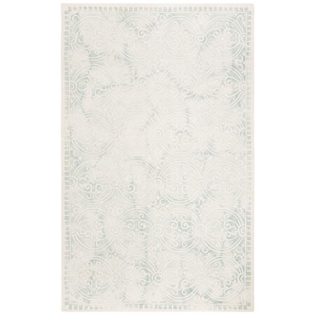 Safavieh 5 x 8 ft. Dip Dye Hand-Tufted Rectangle Rug Light Green & Ivory DDY211J-5